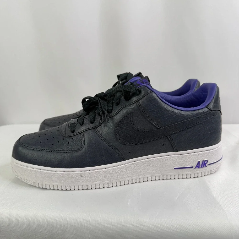 Nike Air Force 1‎ Low Premium Anthracite Court Purple 318775-021 Mens 12